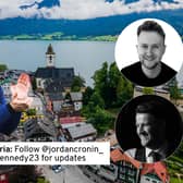 Newcastle United in Austria with Liam Kennedy and Jordan Cronin.