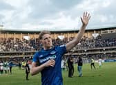Former Newcastle United youngster Lewis Gibson. (Photo by Yasuyoshi CHIBA / AFP) 