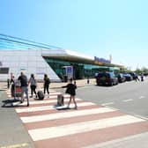 Newcastle Airport terminal front