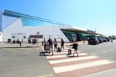 Newcastle Airport terminal front
