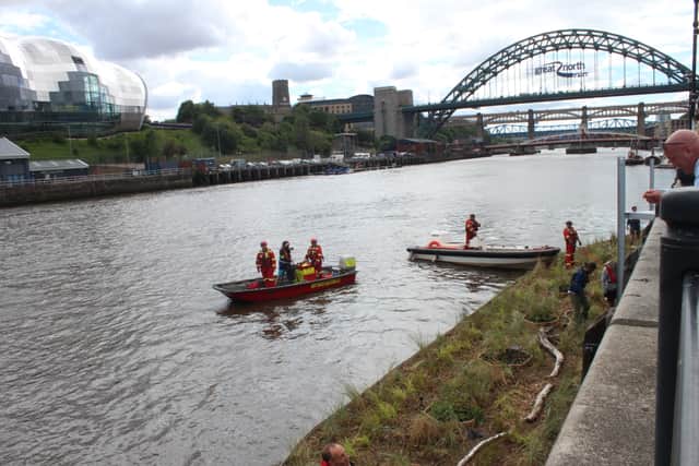 The installation arrived on the river on Thursday