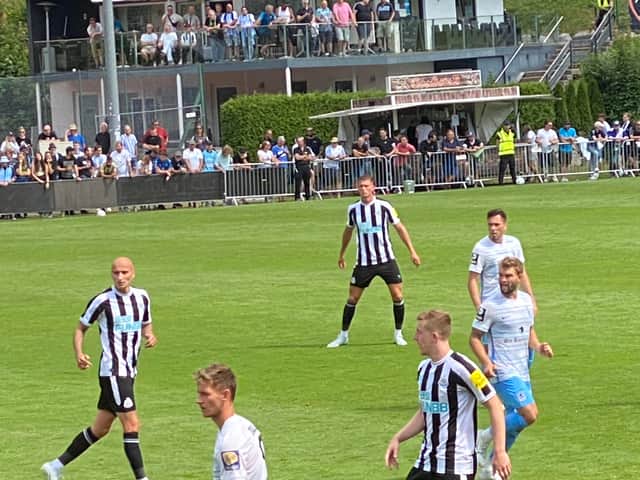 Sven Botman made his non-competitive debut for Newcastle United against 1860 Munich. 