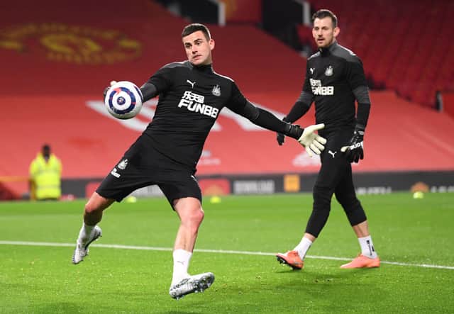 Newcastle United goalkeepers Karl Darlow and Martin Dubravka.