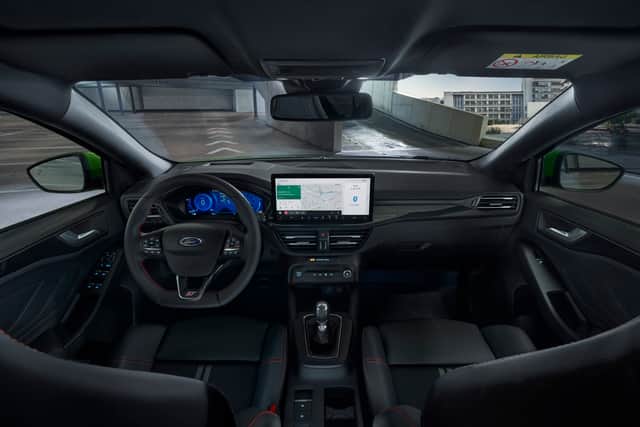 The interior of the Focus has had a more dramatic refresh with the addition of a bigger infotainment screen
