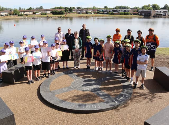 Schoolchildren attended the opening