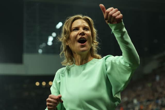Newcastle United co-owner Amanda Staveley. (Photo by Ian MacNicol/Getty Images)
