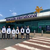 Newcastle Airport celebrate 2 million