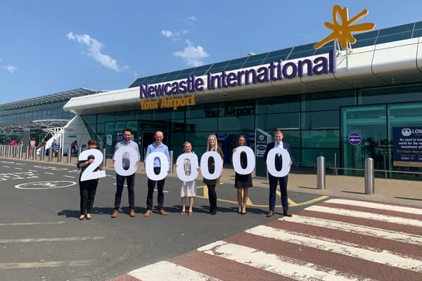 Newcastle Airport celebrate 2 million