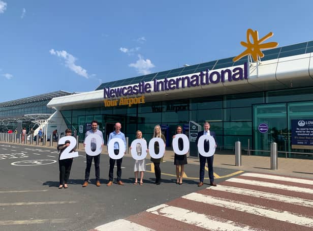 <p>Newcastle Airport celebrate 2 million</p>