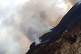 A wildfire in Simonside
