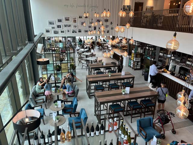 The restaurant has a very modern feel