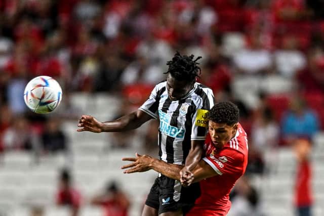 Newcastle United left-back Matty Bondswell. (Photo by PATRICIA DE MELO MOREIRA/AFP via Getty Images)