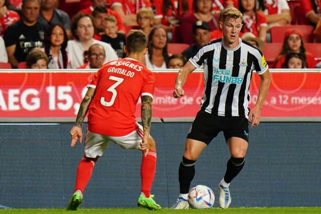 Newcastle United right-back Emil Krafth. (Photo by Gualter Fatia/Getty Images)