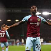 Burnley forward Maxwell Cornet. (Photo by Clive Brunskill/Getty Images)