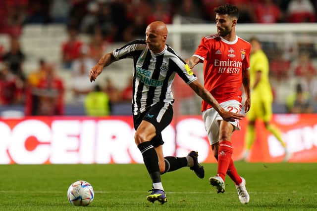 Newcastle United central midfielder Jonjo Shelvey. (Photo by Gualter Fatia/Getty Images)