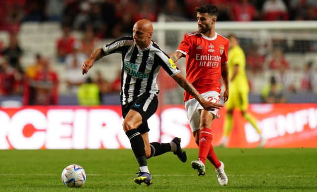 Newcastle United central midfielder Jonjo Shelvey. (Photo by Gualter Fatia/Getty Images)