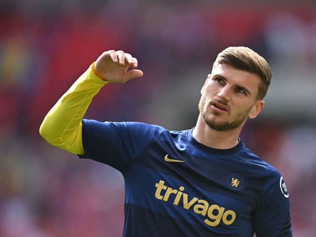 Chelsea striker Timo Werner has emerged as a target for Newcastle United. (Photo by BEN STANSALL/AFP via Getty Images)