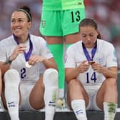 Lucy Bronze (centre) triumphed on Sunday evening (Image: Getty Images)