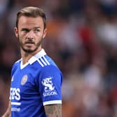 Leicester City midfielder James Maddison.  (Photo by George Wood/Getty Images)