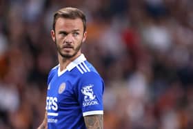 Leicester City midfielder James Maddison.  (Photo by George Wood/Getty Images)
