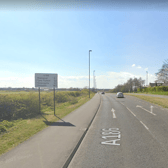 The collision happened on the A186 Earsdon Road westbound near the junction with Garden Terrace. (Image: Google Streetview)