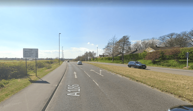 The collision happened on the A186 Earsdon Road westbound near the junction with Garden Terrace. (Image: Google Streetview)
