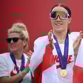 Lucy Bronze celebrates winning the Euros 2022 (Image: Getty Images)