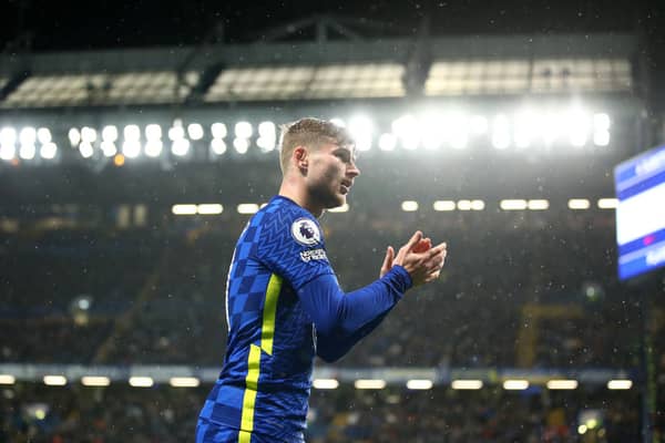 Chelsea striker Timo Werner could leave Stamford Bridge this summer. . (Photo by Marc Atkins/Getty Images)