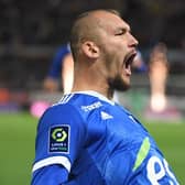 Strasbourg striker Ludovic Ajorque is on the radar of several Premier League clubs. Photo by PATRICK HERTZOG/AFP via Getty Images)
