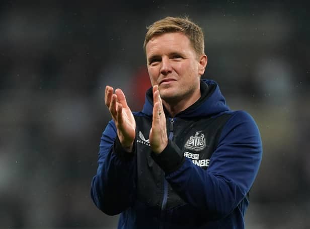 <p>Eddie Howe, Newcastle FC’s manager</p>
