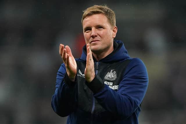  File photo dated 16-05-2022 of Newcastle United manager Eddie Howe who has signed a new long-term contract, the Premier League club have announced. Issue date: Friday August 5, 2022. PA Photo. See PA story SOCCER Newcastle. Photo credit should read Owen Humphreys/PA Wire.