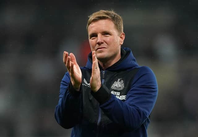  File photo dated 16-05-2022 of Newcastle United manager Eddie Howe who has signed a new long-term contract, the Premier League club have announced. Issue date: Friday August 5, 2022. PA Photo. See PA story SOCCER Newcastle. Photo credit should read Owen Humphreys/PA Wire.