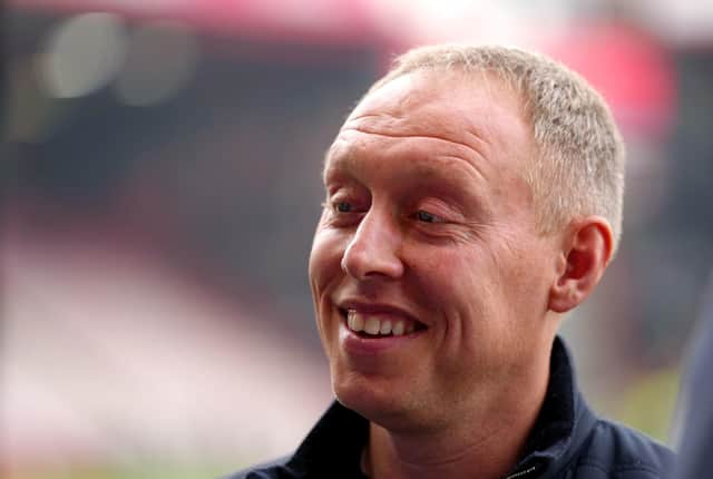 File photo dated 03-05-2022 of Nottingham Forest manager Steve Cooper, who is relaxed about his contract situation as he prepares to lead his team back into the big time. Issue date: Friday August 5, 2022. PA Photo. See PA story SOCCER Forest. Photo credit should read John Walton/PA Wire.