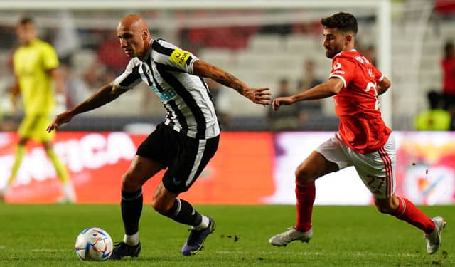 Newcastle United midfielder Jonjo Shelvey. (Photo by Gualter Fatia/Getty Images)