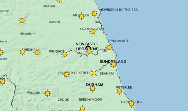 Warm weather is in store for Newcastle this week