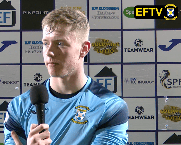 Newcastle United under-23s goalkeeper Jude Smith. (Credit: East Fife TV) 