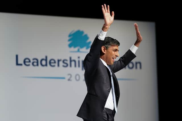 Rishi Sunak in Darlington on Tuesday night (Image: Getty Images)