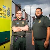 The Ambulance features North East Ambulance Service on its ninth series. Pictured Paul and  Abid. (Picture by Dragonfly Film and Television/Ryan McNamara)