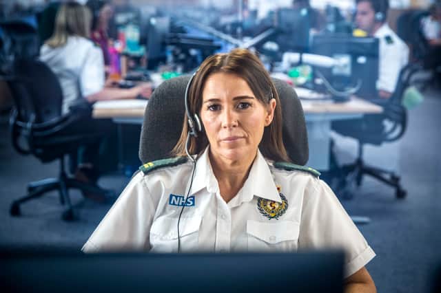 NEAS staff Claire who handles 999 calls (Dragonfly Film and Television/Ryan McNamara)