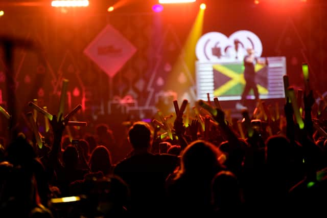 Sean Paul performing at iHeartRadio