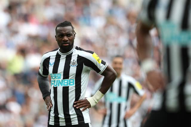 Newcastle United winger Allan Saint-Maximin.  (Photo by Jan Kruger/Getty Images)