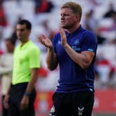 Newcastle United head coach Eddie Howe.  (Photo by Gualter Fatia/Getty Images)