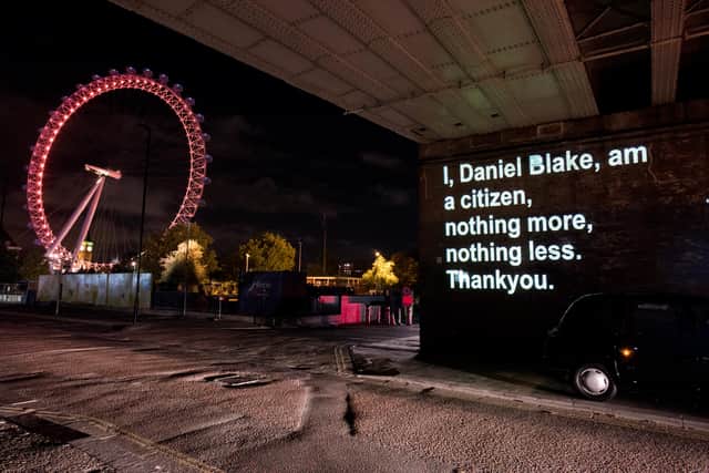 I, Daniel Blake promotion in London
