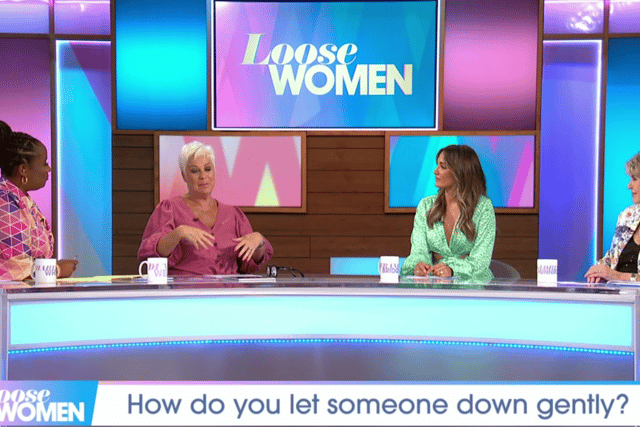 Denise Welch on the Loose Women panel (Image: ITV)