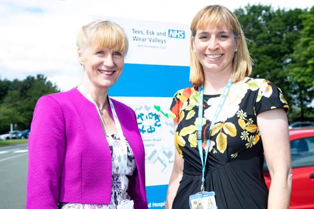 Mental Health Concern Head of Crisis and Housing Services, Julia Perry and Consultant Applied Psychologist with Tees, Esk and Wear Valleys NHS Foundation Trust, Rachel Smith.