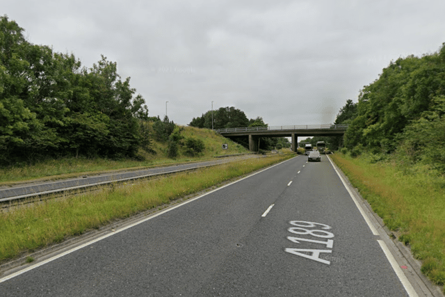 The crash happened on the A189 near The Three Horseshoes (Image: Google Streetview)