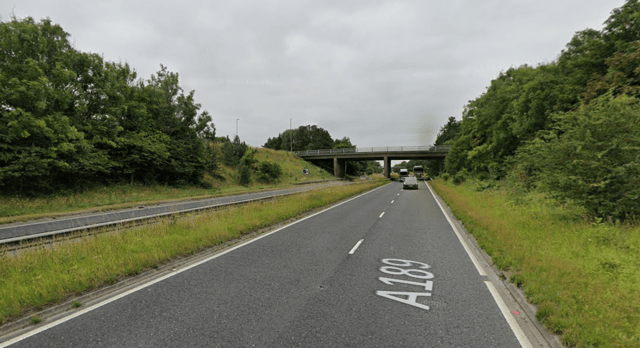 The crash happened on the A189 near The Three Horseshoes (Image: Google Streetview)