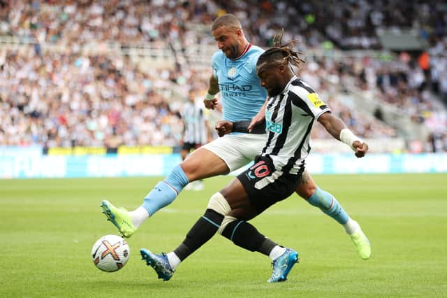 Saint-Maximin was sensational against City. Credit: Getty.