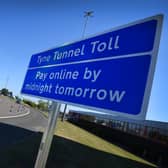 New Tyne Tunnel signage