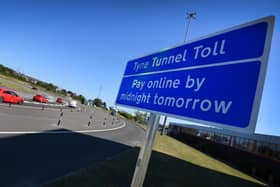New Tyne Tunnel signage